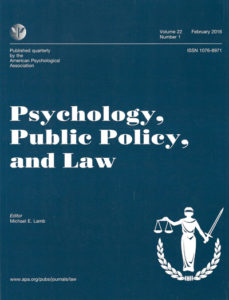 Psychology, Public Policy, and Law